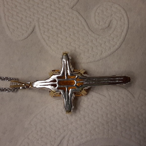 925 Genuine Fire Citrine and Untreated White Zircons.PRICE IS FIRM. - Picture 9 of 17